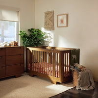 M23401NL,Yuzu 8-in-1 Convertible Crib w/All-Stages Conversion Kits in Natural Walnut