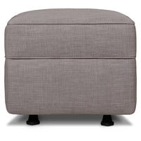 M17285FTGRY,Willa/Alden Gliding Ottoman in Steel Grey Tweed