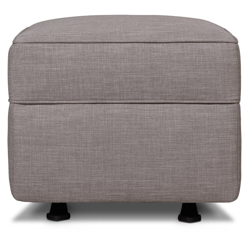 M17285FTGRY,Willa/Alden Gliding Ottoman in Steel Grey Tweed