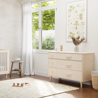M9016NX,Lolly 6-Drawer Double Dresser  Assembled in Washed Natural