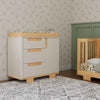 M23423WN,Yuzu 3-Drawer Changer Dresser in White/Natural