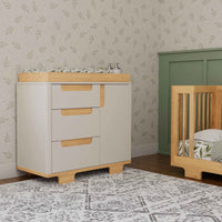 M23423WN,Yuzu 3-Drawer Changer Dresser in White/Natural