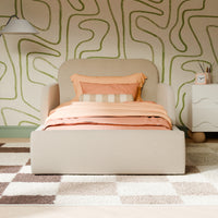 M32099PBEW,Upholstered Twin/Full Bed Guardrails in Performance Beach Eco-Weave