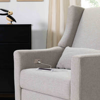 M11288PGEW,Kiwi Glider Recliner w/ Electronic Control and USB in Performance Grey Eco-Weave