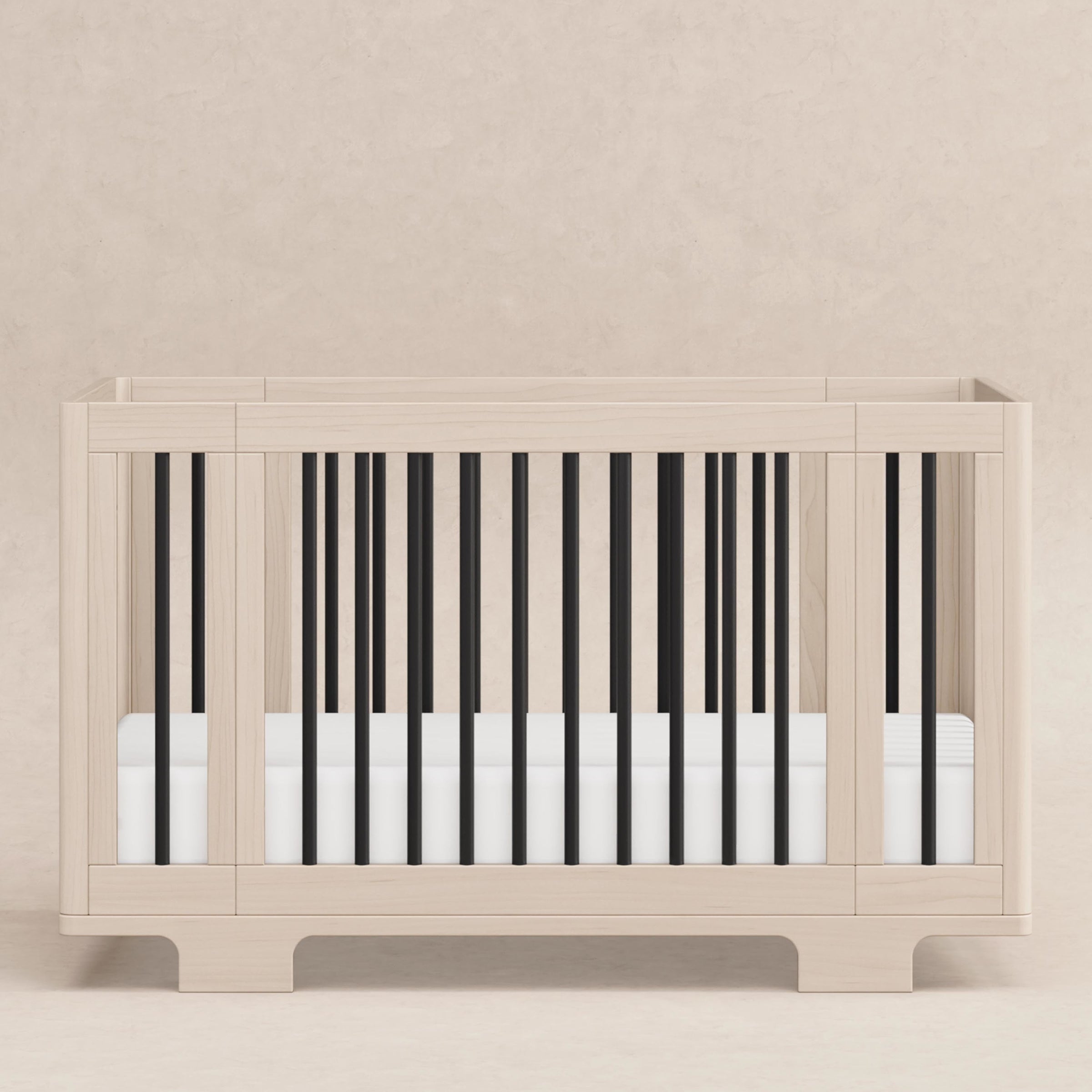 M23401NXB,Yuzu 8-in-1 Convertible Crib w/All-Stages Conversion in Washed Natural/Black