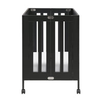 M6698B,Origami Mini Crib in Black Finish
