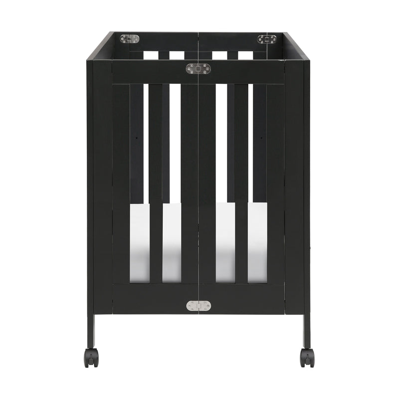 M6698B,Origami Mini Crib in Black Finish