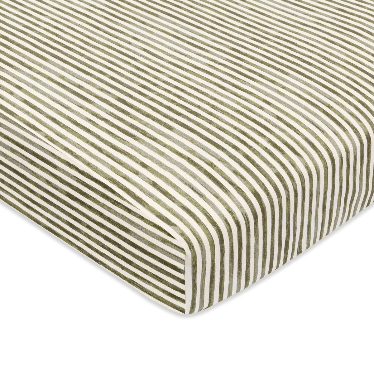 T34336JS,Nate Berkus x Babyletto Mini Crib Sheet in Juniper Stripe