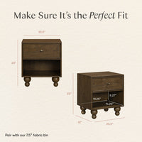 M33360TE,Nate Berkus x Babyletto Astre Nightstand in Toffee