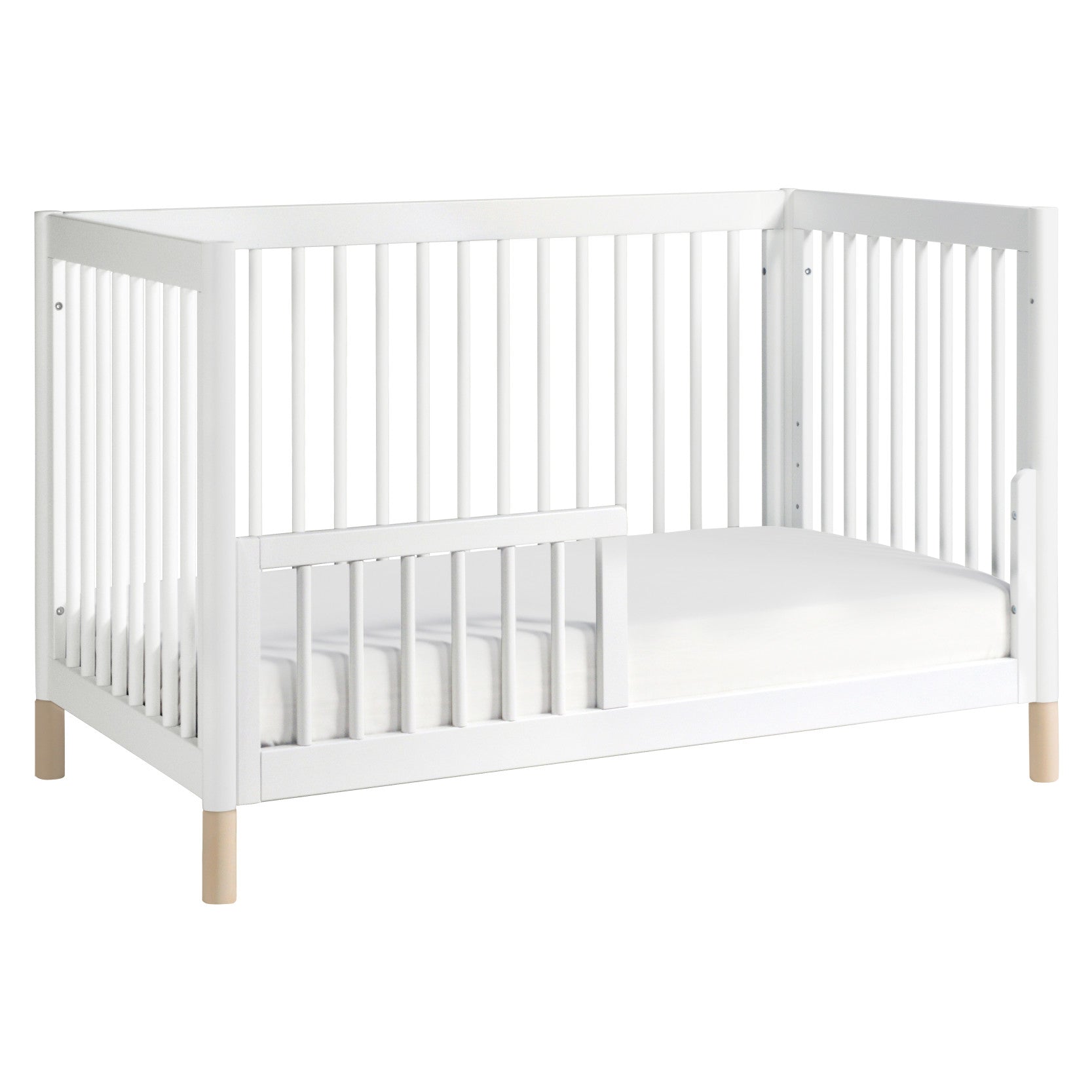 M12901WNX,Gelato 4-in-1 Convertible Crib w/Toddler Conversion Kit in White  NX Feet