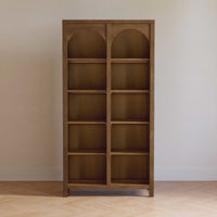 M24814NL,Eloise Bookcase  Assembled in Natural Walnut