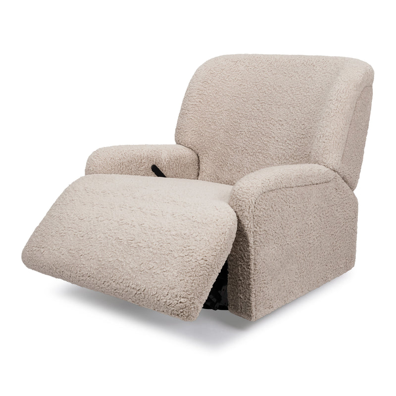 M27687EGS,Winslow Extra Wide Recliner and Swivel Glider in Earl Grey Shearling