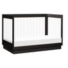 M8601KB,Harlow 3-in-1 Convertible Crib w/Toddler Bed Conversion Kit in Black/Acrylic