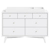 M15916W,Palma 7-Drawer Double Dresser  Assembled in White