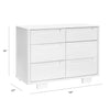 M23426W,Yuzu 6-Drawer Dresser in White