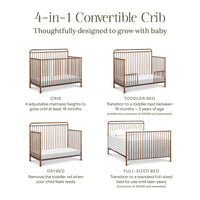 M15301VG,Winston 4-in-1 Convertible Crib in Vintage Gold