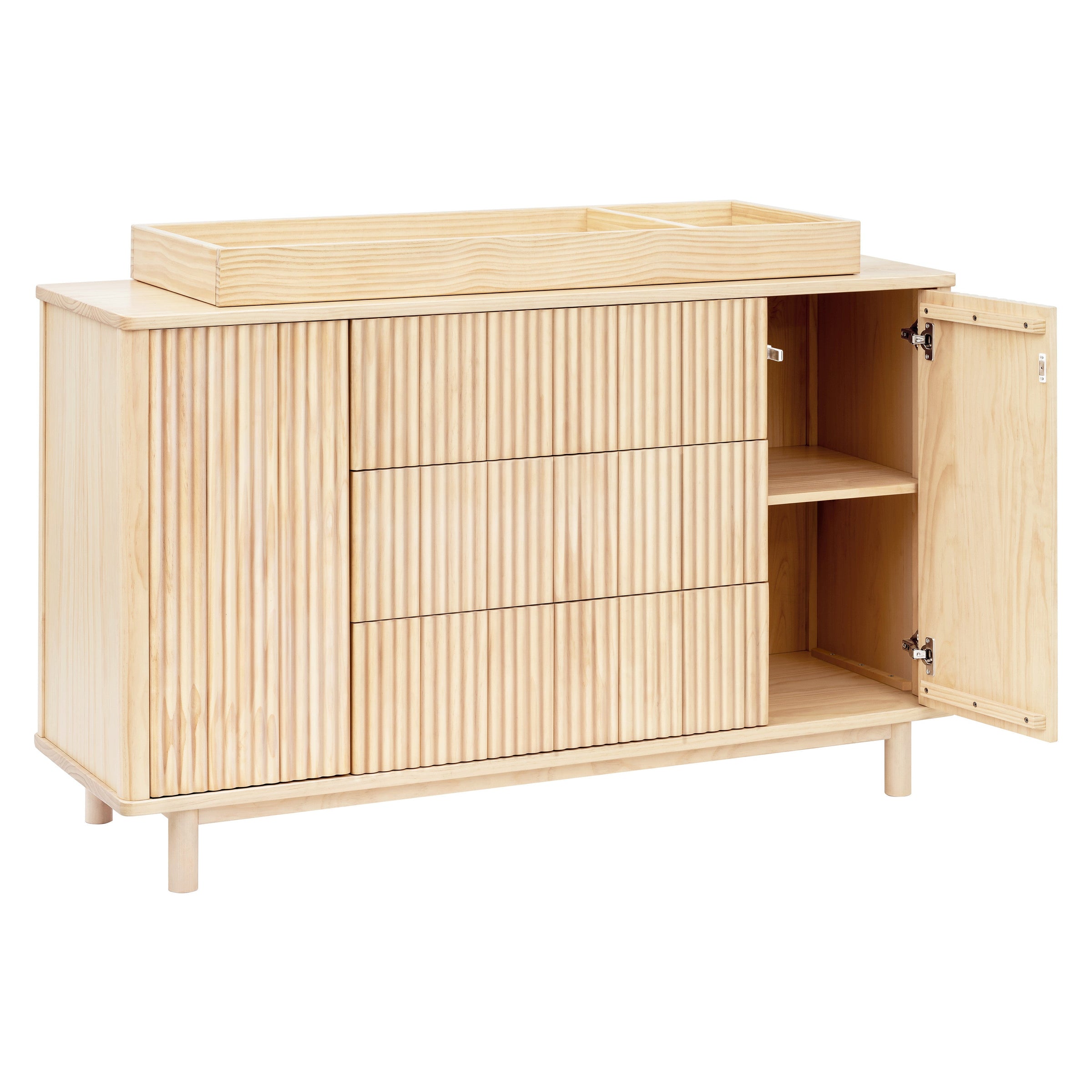 M29816BD,Pogo Tambour Assembled Dresser in Blonde