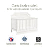 M10701RW,Emma Regency 4-in-1 Convertible Crib in Warm White