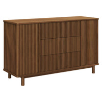 M29816NL,Pogo Tambour Assembled Dresser in Natural Walnut