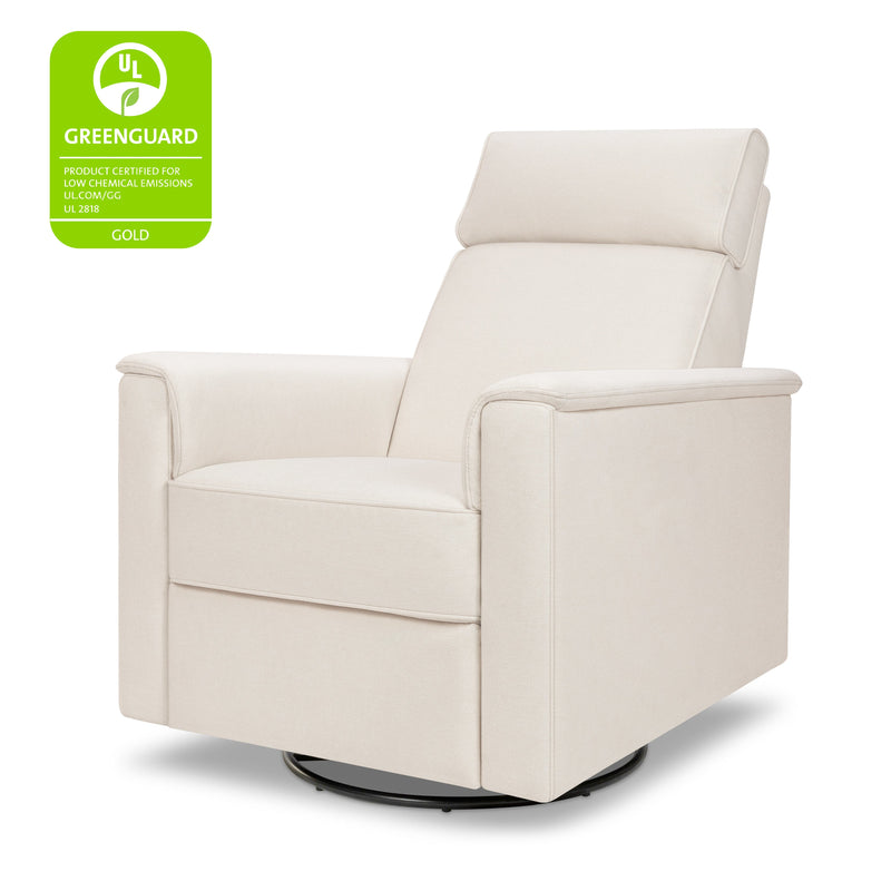 M17183PCMEW,Willa Deluxe Power Glider Recliner w/Heat&Massage in Performance Cream Eco-Weave