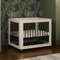 M23401NXB,Yuzu 8-in-1 Convertible Crib w/All-Stages Conversion in Washed Natural/Black
