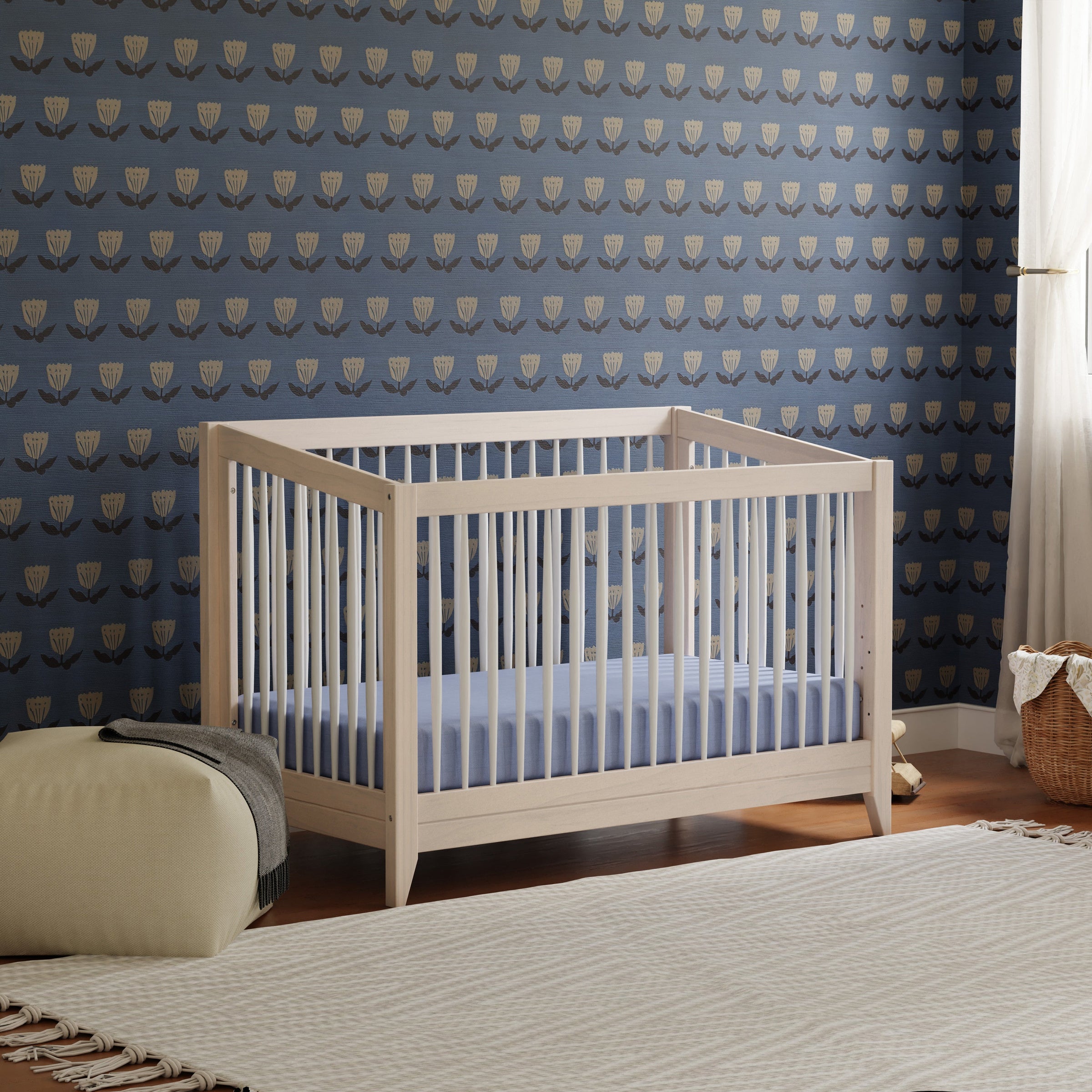 M10301NXW,Sprout 4-in-1 Convertible Crib w/Toddler Bed Conversion Kit in W Natural/White