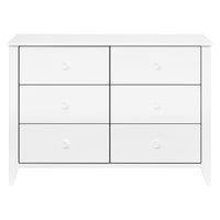 M10326W,Sprout 6-Drawer Double Dresser in White