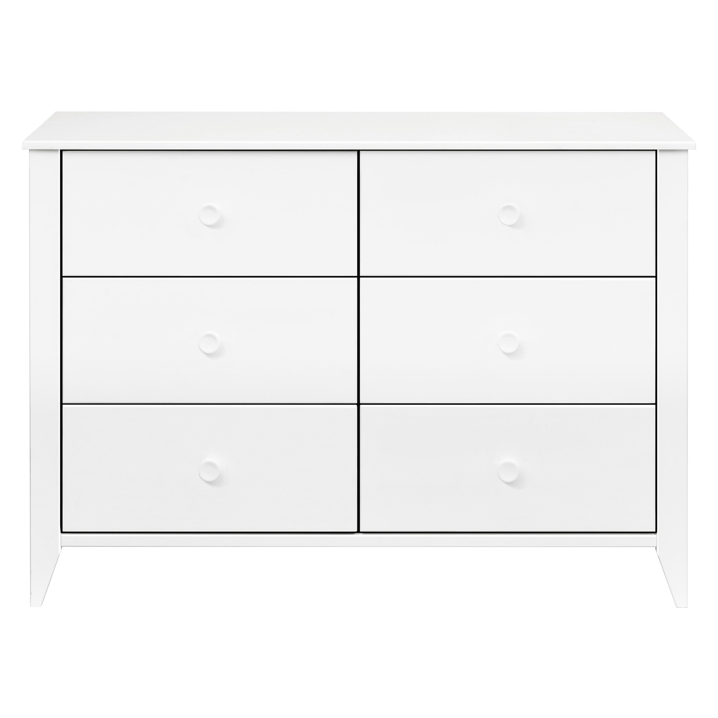 M10326W,Sprout 6-Drawer Double Dresser in White