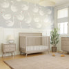 M15901TPE,Palma Mid-Century 4-in-1 Convertible Crib w/Toddler Bed Conversion in Taupe