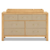 M24816HYPSEW,Eloise 7-Drawer Assembled Dresser in Honey & Performance Sand Eco-Weave