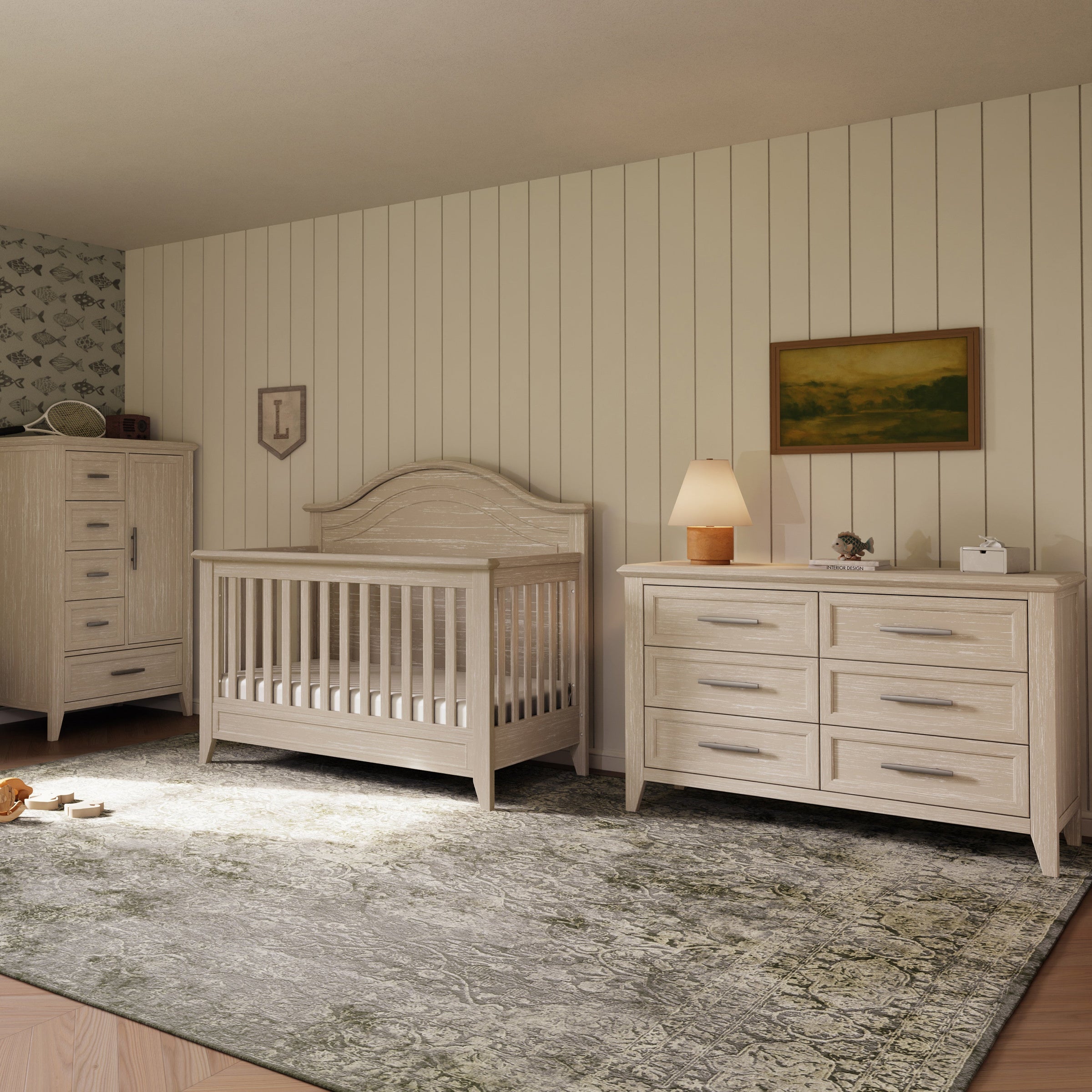 B14416SDB,Beckett 6-Drawer Dresser in Sandbar