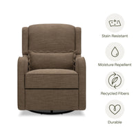 M27787PTEB,Devon Recliner and Swivel Glider in Performance Truffle Eco-Basketweave