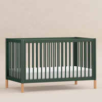 M12901FRGRBE,Gelato 4-in-1 Convertible Crib w/Toddler Bed Kit in Forest Green/Blonde Feet