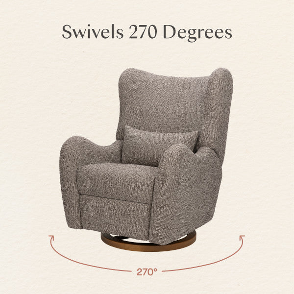 M34288ESWTB,Nate Berkus x Babyletto Westham Power Recliner in Performance Earth Slub Weave w/Toffee Base