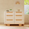 M23426WN,Yuzu 6-Drawer Dresser in White/Natural