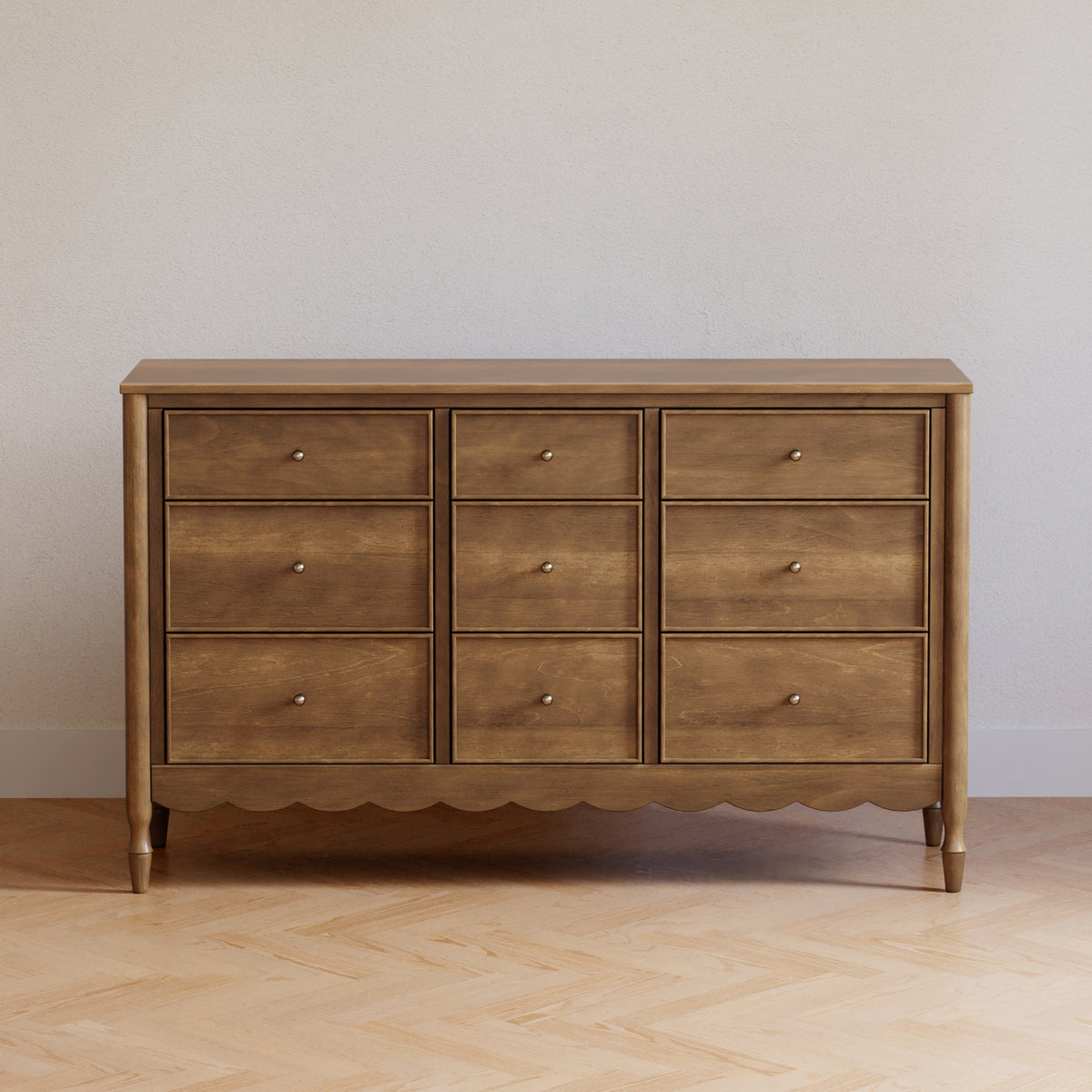 M32328NL,Ambrosia 9-Drawer Assembled Dresser in Natural Walnut