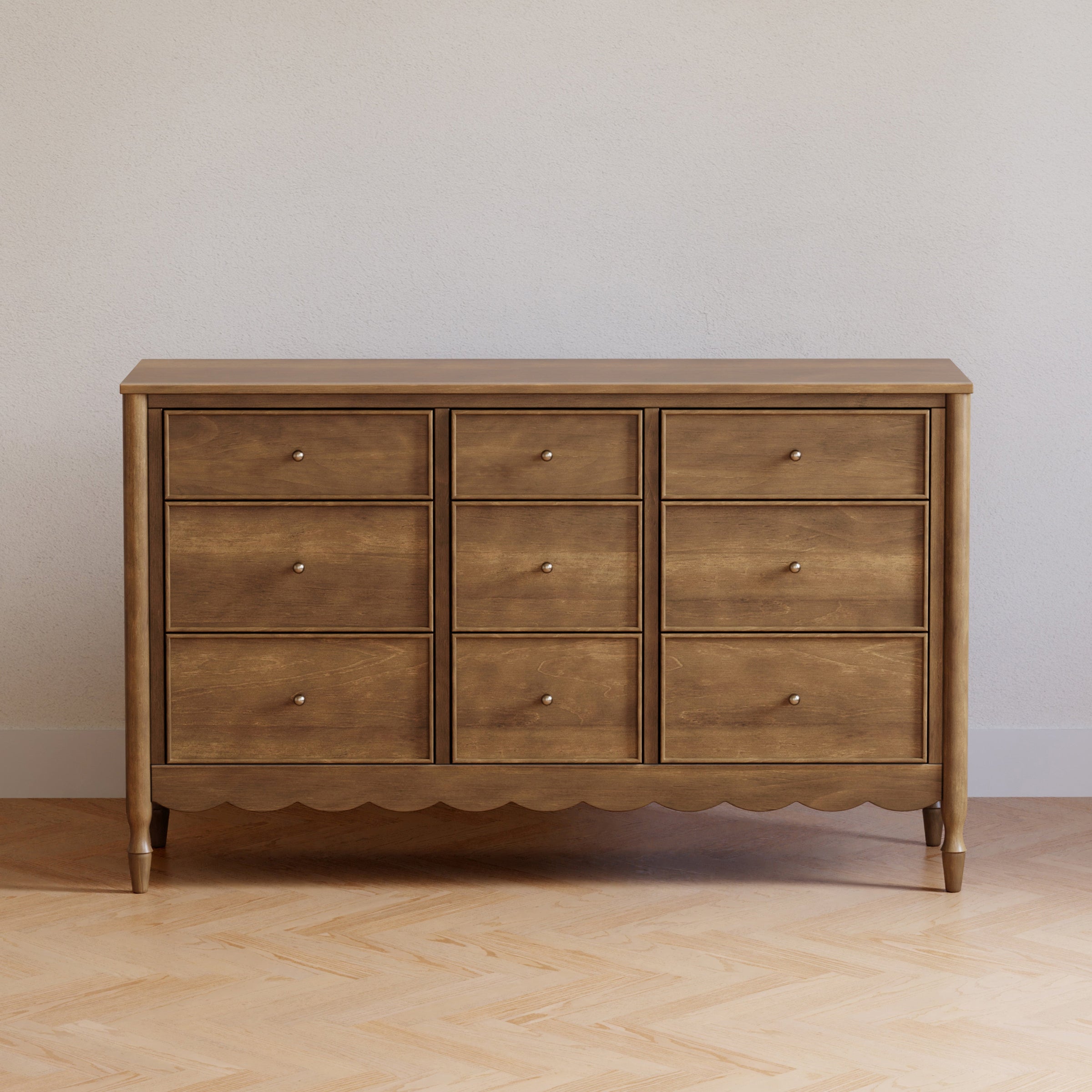 M32328NL,Ambrosia 9-Drawer Assembled Dresser in Natural Walnut