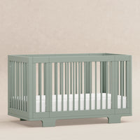M23401LS,Yuzu 8-in-1 Convertible Crib w/All-Stages Conversion Kits in Light Sage