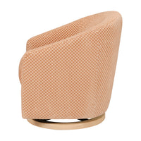 M5887CVCL,Madison Swivel Glider in Canyon Velvet Checker w/ Light Wood Base