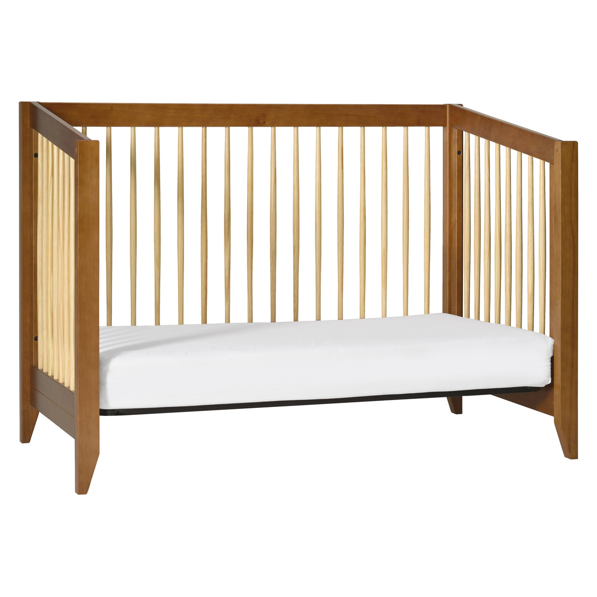 M10301CTN,Sprout 4-in-1 Convertible Crib w/Toddler Bed Conversion Kit in Chestnut&Natural