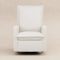 M20977CMSG,Cali Flange Gliding Swivel Recliner in Cream Shearling