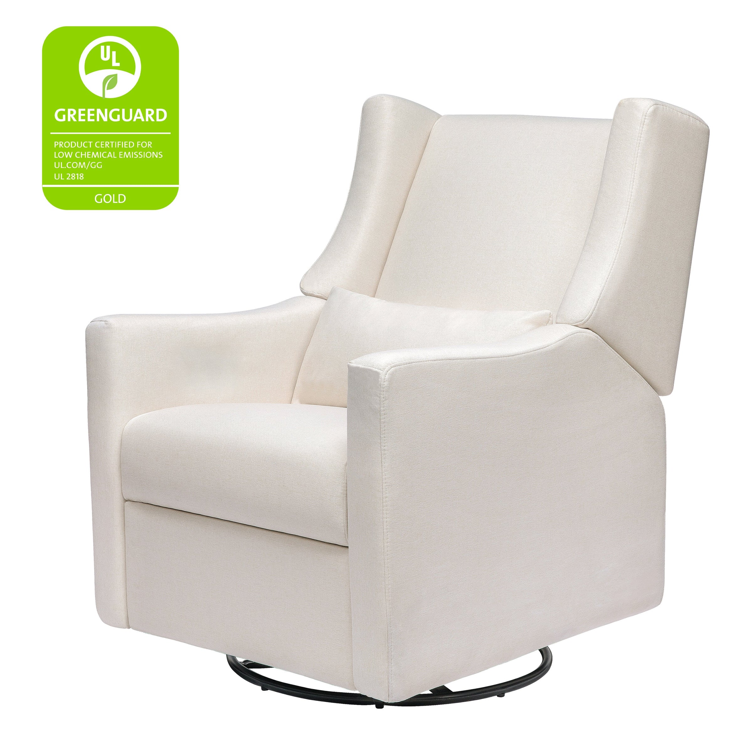 M11277PCMEW,Kiwi Recliner and Swivel Glider in Performance Cream Eco-Weave