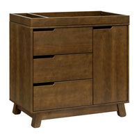 M4223NL,Hudson 3-Drawer Changer Dresser w/Removable Changing Tray in Natural Walnut