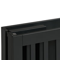 M6698B,Origami Mini Crib in Black Finish