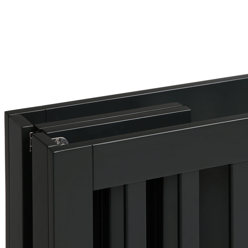 M6698B,Origami Mini Crib in Black Finish