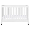 M6601W,Maki Full-Size Folding Crib w/Toddler Bed Conversion Kit in White Finish