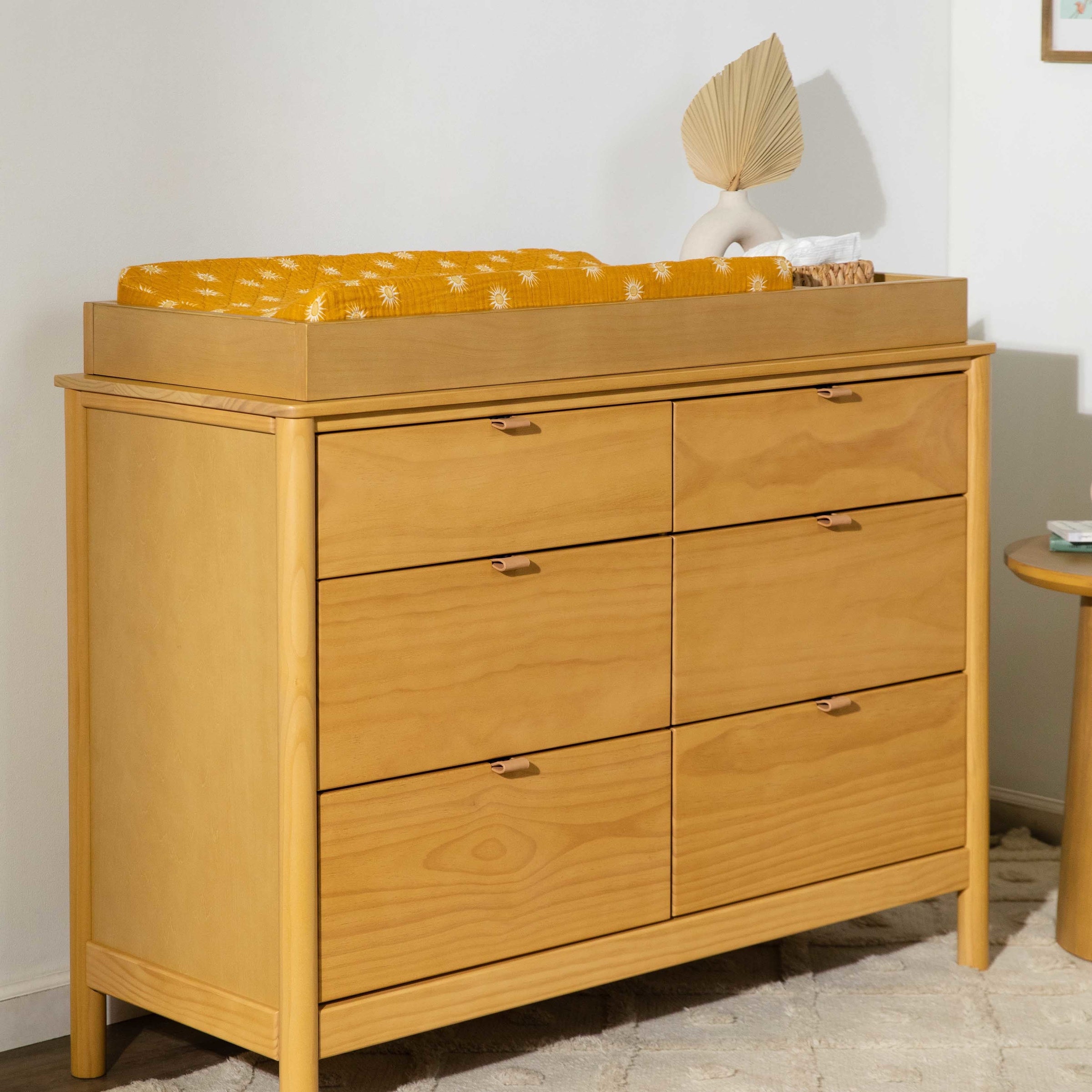 T26937,Golden Hour Quilted Muslin Changing Pad Cover in GOTS Certified Organic Cotton