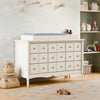 M7128RW,Liberty 9-Drawer Assembled Dresser in Warm White