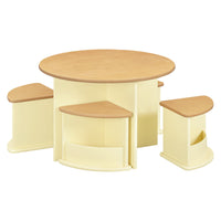 M31720PYHY,Nessa Nesting Play Table in Pale Yellow and Honey