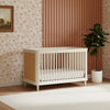 M23701RWHC,Marin with Cane 3-in-1 Convertible Crib in Warm White and Honey Cane